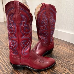 Dan Post Red and Blue Western Boots